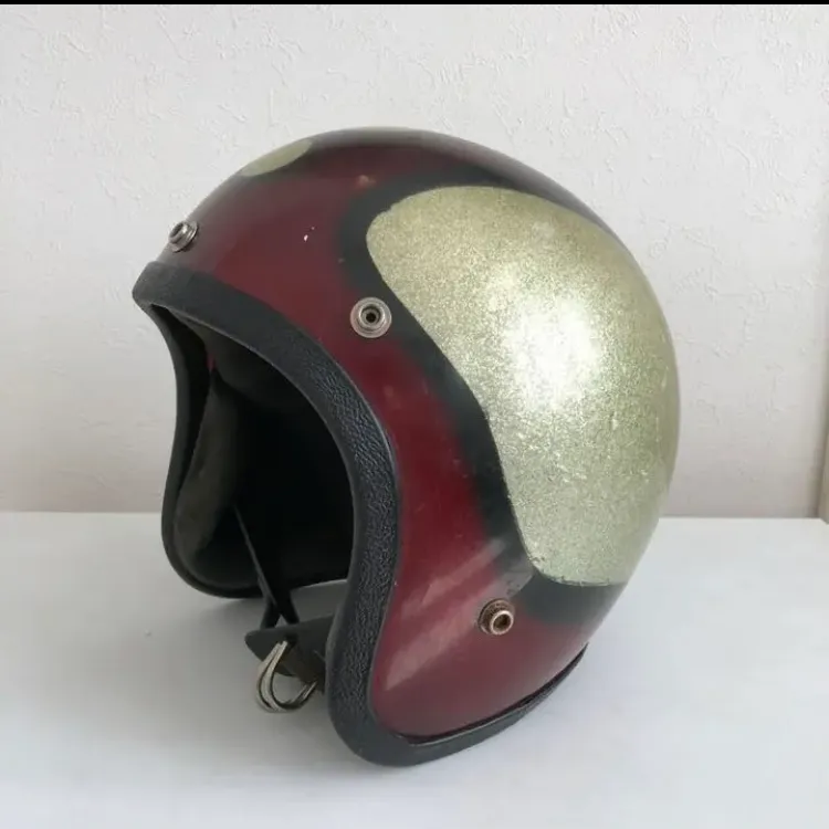 LSI-4170 ビンテージヘルメット 送料込み Lサイズ 金 赤 - メルカリShops