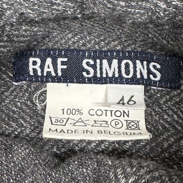 RAF SIMONS/ラフ・シモンズ 90s 初期紺タグ ハーフボタン 長袖 シャツ 