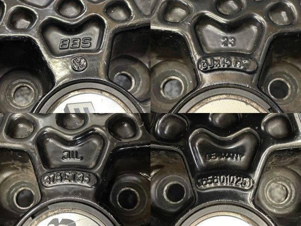 VW x BBS フォルクスワーゲン 純正OPホイール 15インチ 4本 6J4HPCD100 