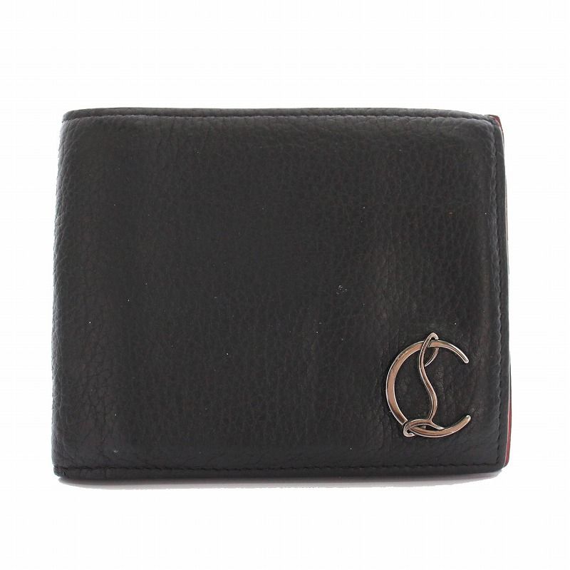 クリスチャンルブタン Christian louboutin 二つ折り財布 レザー