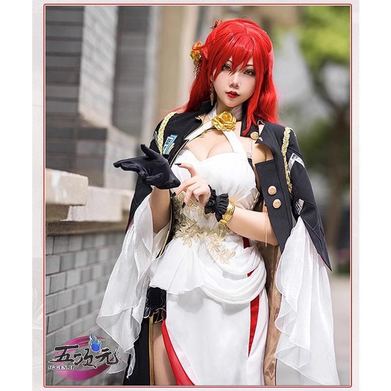 崩壊スターレイル 花火 メイド コスプレ服 Uwowo Uwowo 崩壊スターレイル 花火 メイド服 コスプレ衣装 ウィッグ