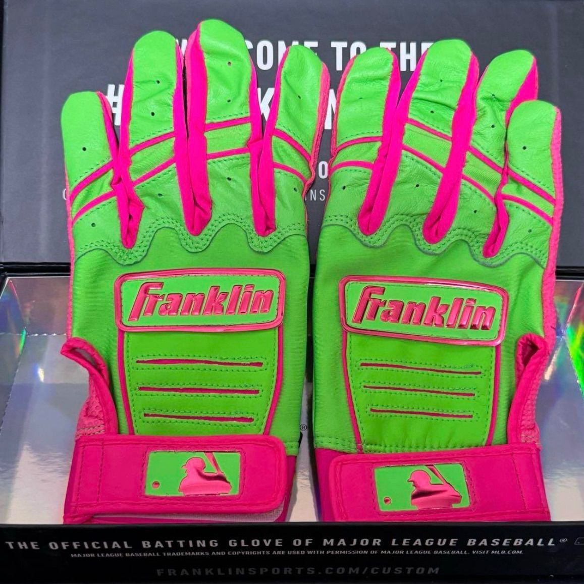 Franklin CFX Pro グリーン ピンク バッティンググローブ