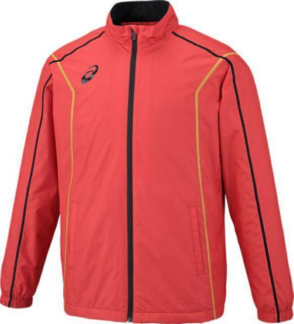 asics アシックス 43 WIND BREAKER JKT(B-ST) クラシツクレツド 140 2031A240 600 | スポーツ メンズ キッズ 子供 140 レッド 赤ウェア アウター ブレーカージャケット トリコット 保温性 再帰反射付き 背ベ