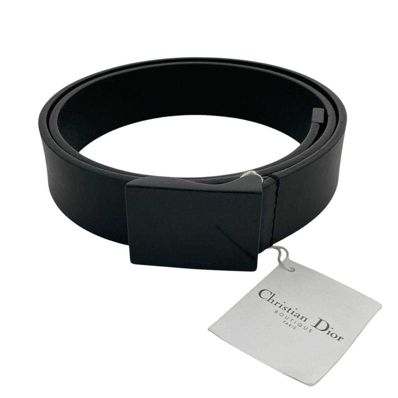 クリスチャンディオール レザーベルト 100CM ブラック Dior ブラックレザーベルト 100 Christian Dior 黒 レザーベルト 定価8