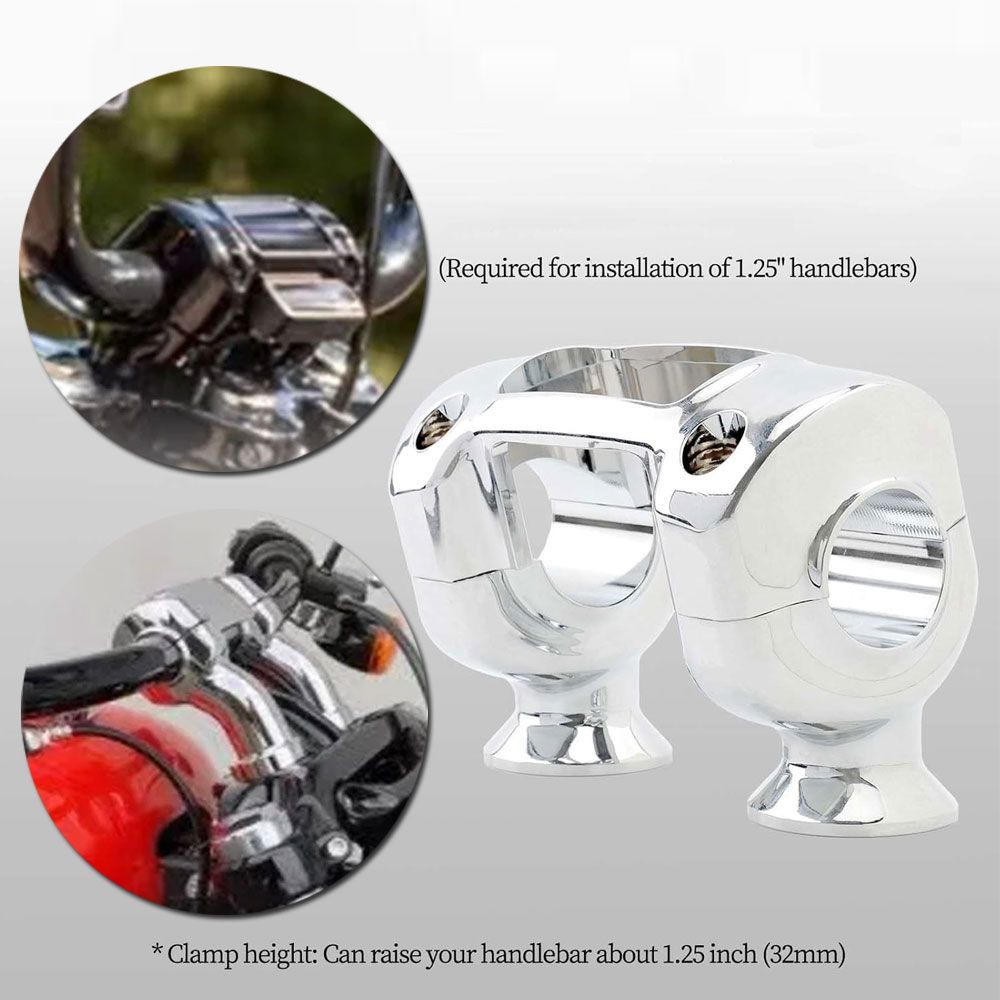 ハリケーン ポスト ライザー ミリ sr400 ビラーゴ プルバック 8インチ