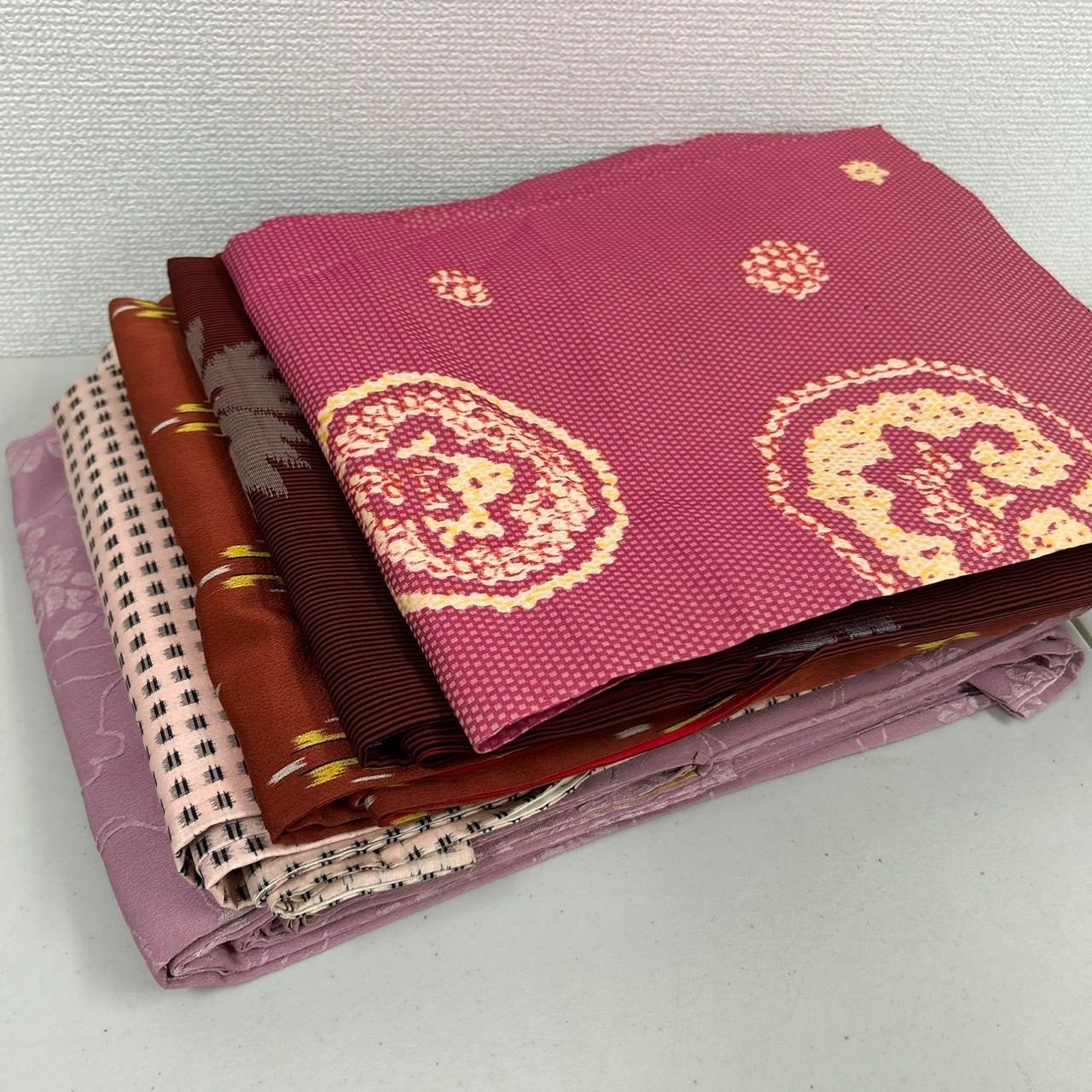 アンティーク 着物 正絹 5着 着物まとめ売り リメイク材料 m-132