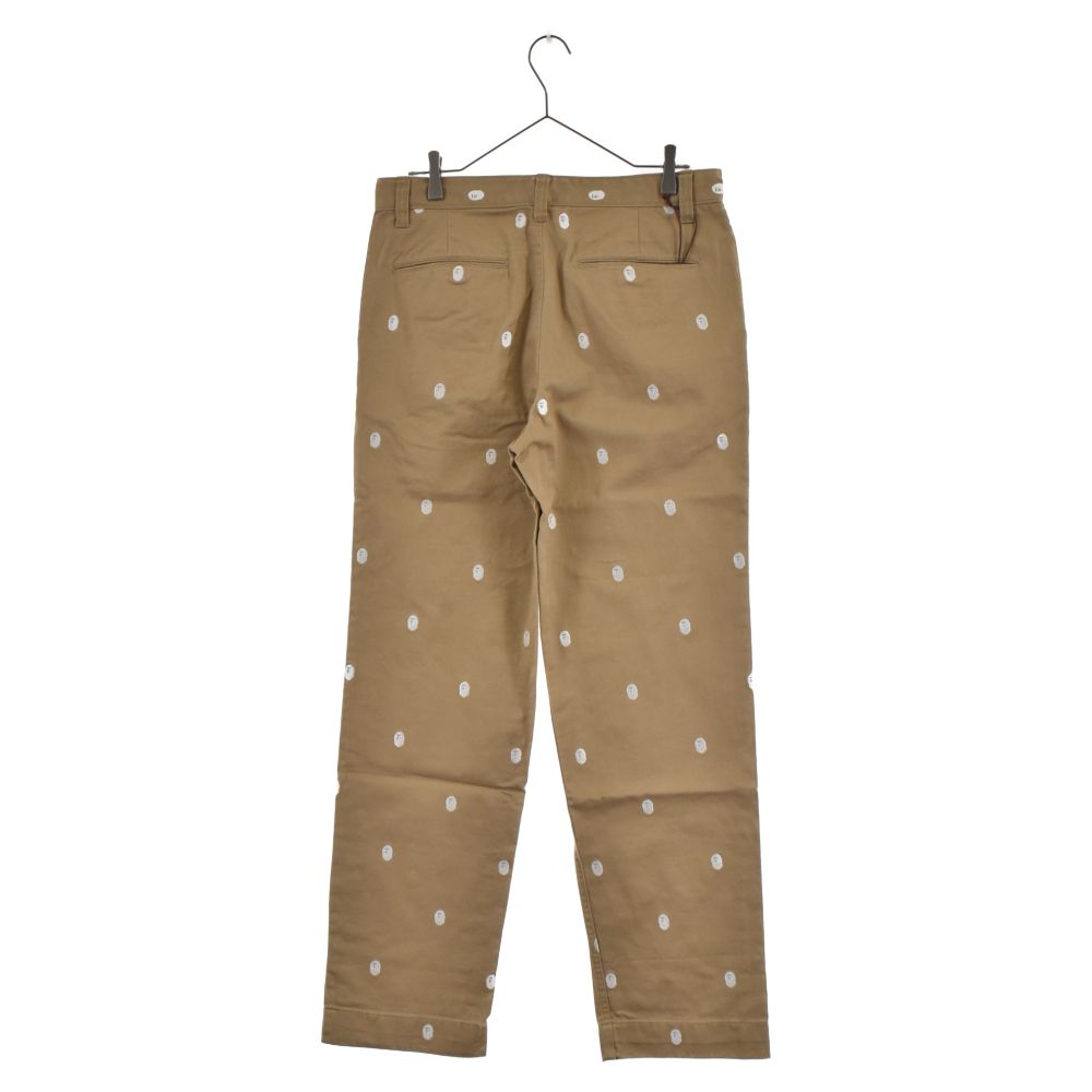 A BATHING APE (アベイシングエイプ) EASY CHINO PANT サル顔柄 