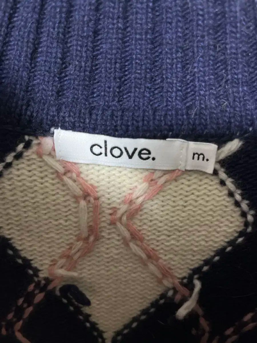 クローブ アーガイル CHECK ウール ベスト mサイズ