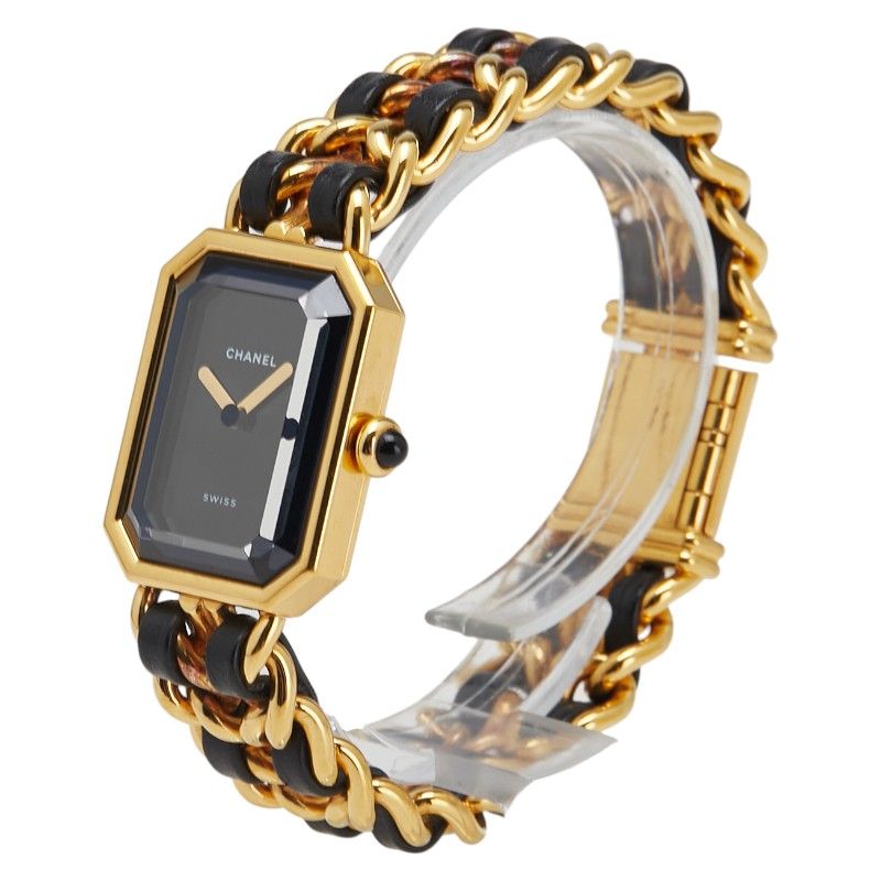 シャネル プルミエールM ゴールド メッキ レザー レディース CHANEL  