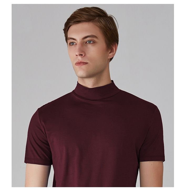 【未使用】ブリーフィング モックネック ハイネック Tシャツ 半袖 ブラウン 茶 未使用】ブリーフィング モックネック ハイネック Tシャツ 半袖