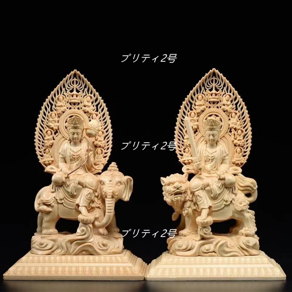 極上品 総檜材/仏教工芸品/ 木彫仏教 精密彫刻/仏師で仕上げ品/