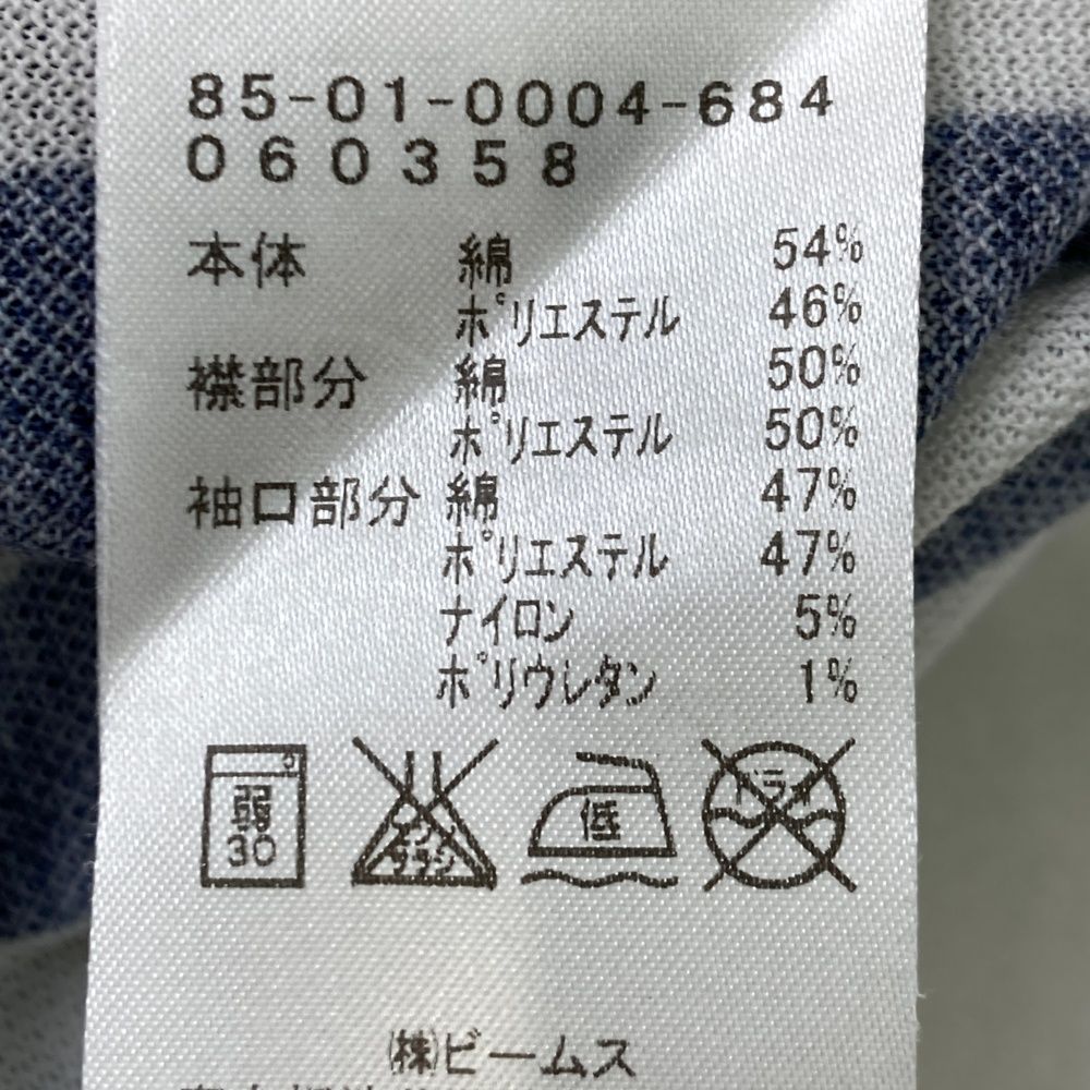 サイズ：S BEAMS GOLF ビームスゴルフ  ノースリーブポロシャツ ストライプ ネイビー系 [240001261085] ゴルフウェア レディース ストスト サイズ：S BEAMS GOLF ビームスゴルフ ノースリーブポロシャツ