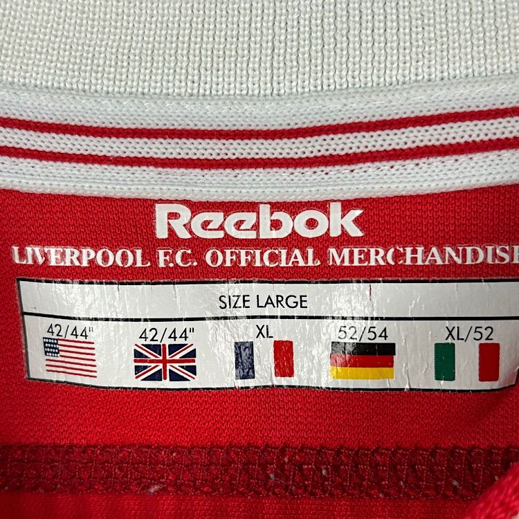 Reebok リヴァプール　ユニフォーム02-04 Reebok リバプール 02/04 ユニフォーム ホーム 半袖 224854