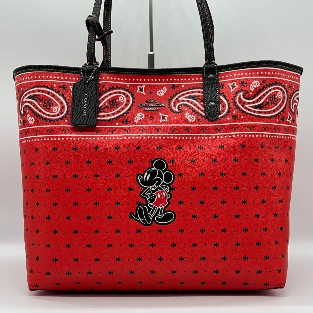 極美品COACH コーチ ディズニー コラボ ペイズリー トートバッグ｜バッグ