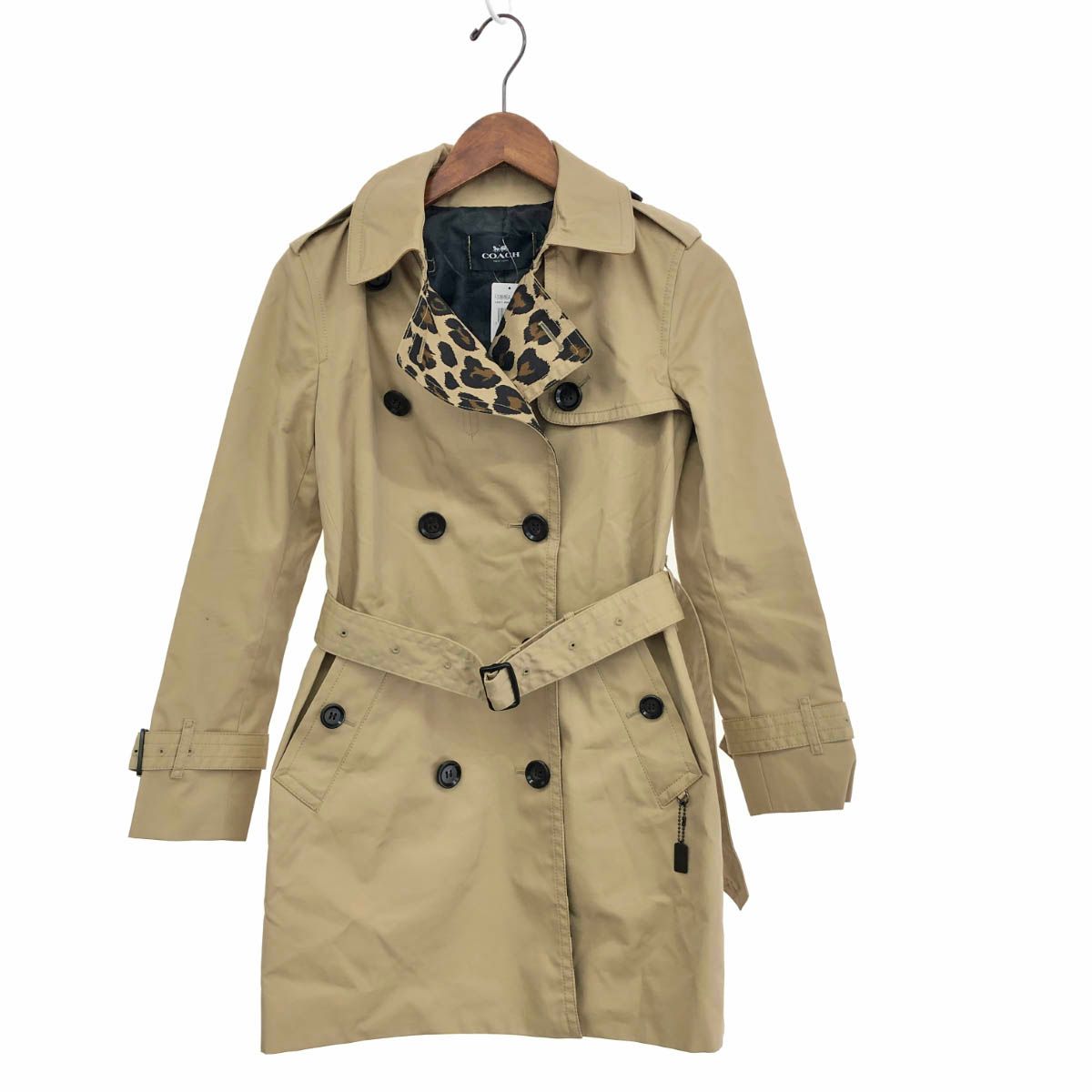 未使用品 COACH コーチ トレンチコート F33868EAL ベージュ レディース 