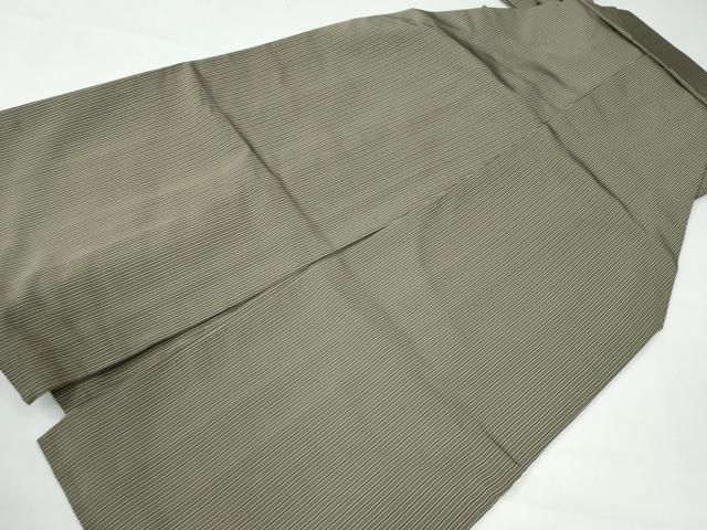 平和屋着物 男性 馬乗り袴 青葉 仙臺平 壽峯作 間道 正絹 yc