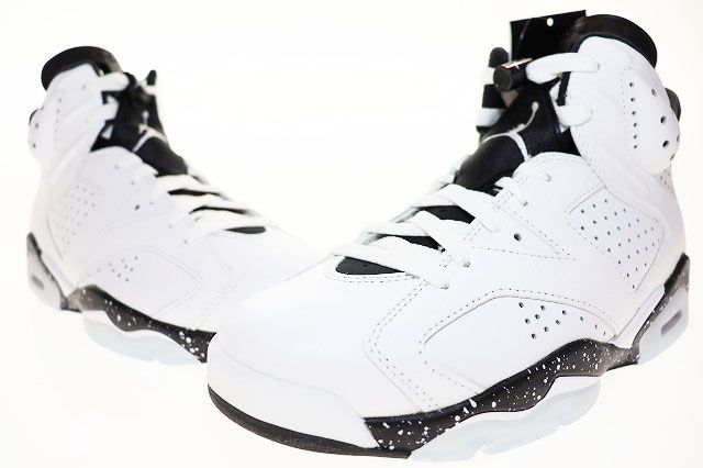 ナイキ NIKE AIR JORDAN 6 RETRO WHITE BLACK 25cm CT8529-112