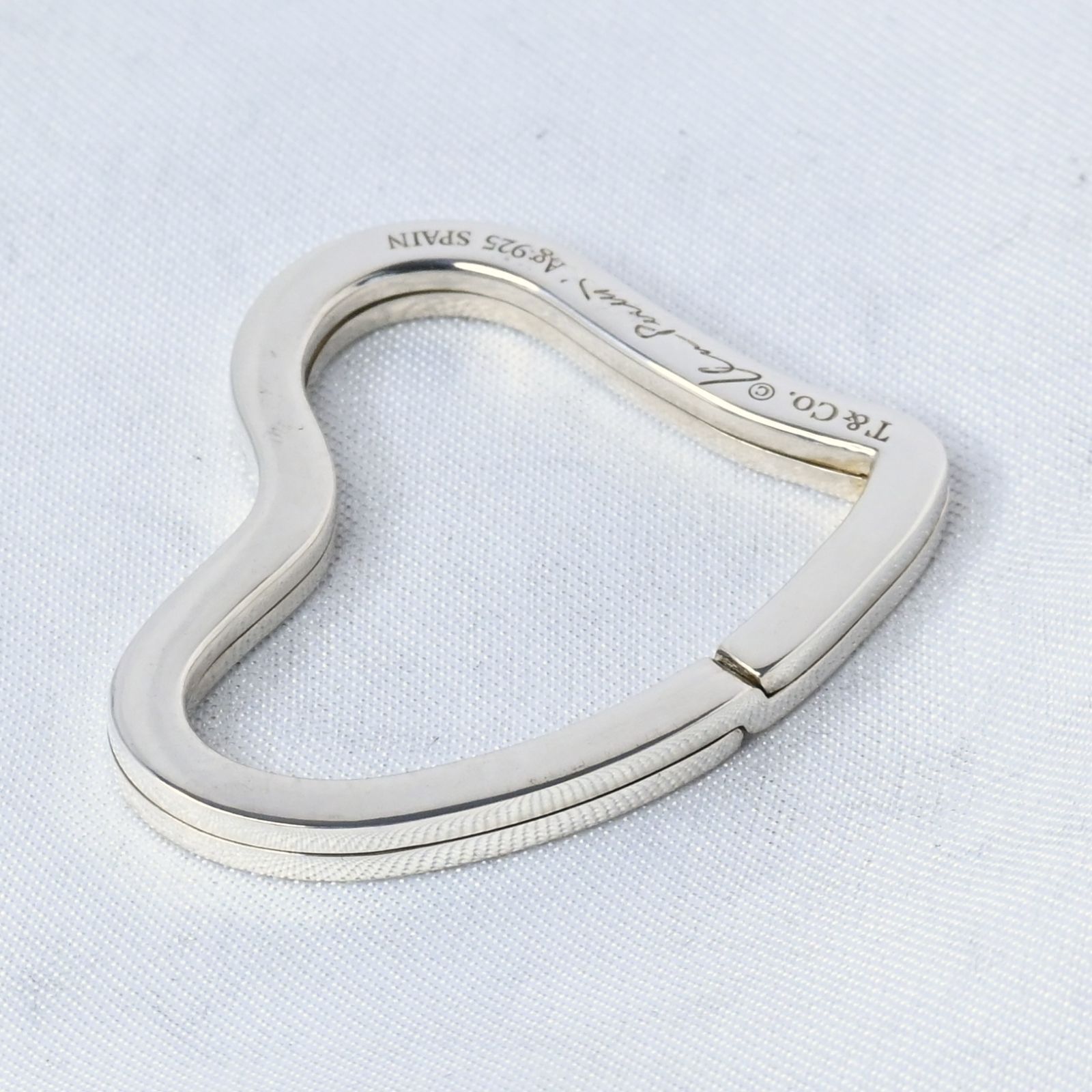 研磨済】Tiffany&Co. ハート キーリング キーホルダー