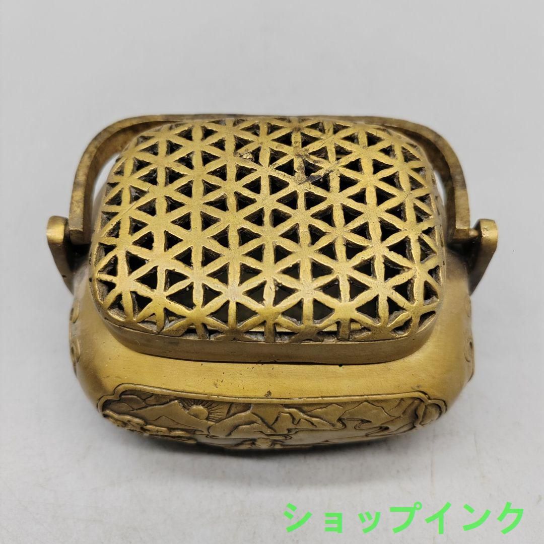 銅製 提梁暖手炉 香り炉 茶道香炉 香道具 装飾品 工芸品 置物 銅製 提梁暖手炉 香り炉 茶道香炉 香道具 装飾品 工芸品 置物