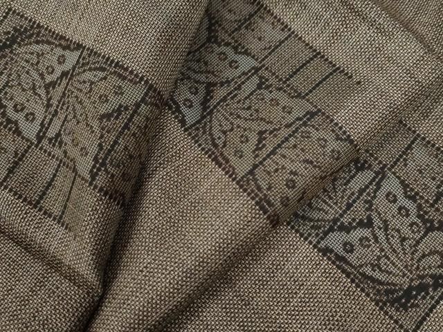 平和屋着物●本場大島紬 9マルキ 短冊重ね舞蝶文 正絹 CAAW8414yc