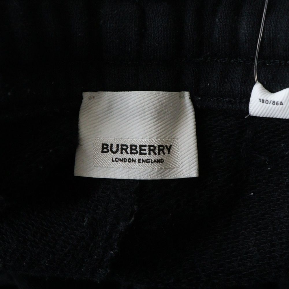 サイドチェックラインスウェットロングパンツ ブラック