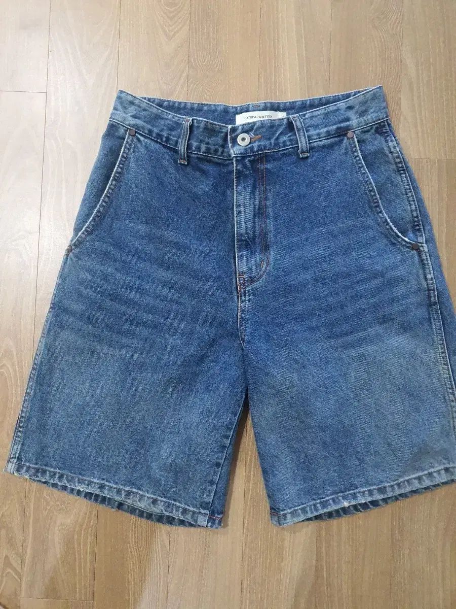 ナッシングリトゥン ルーズ ハーフデニム ハーフパンツ バミューダ