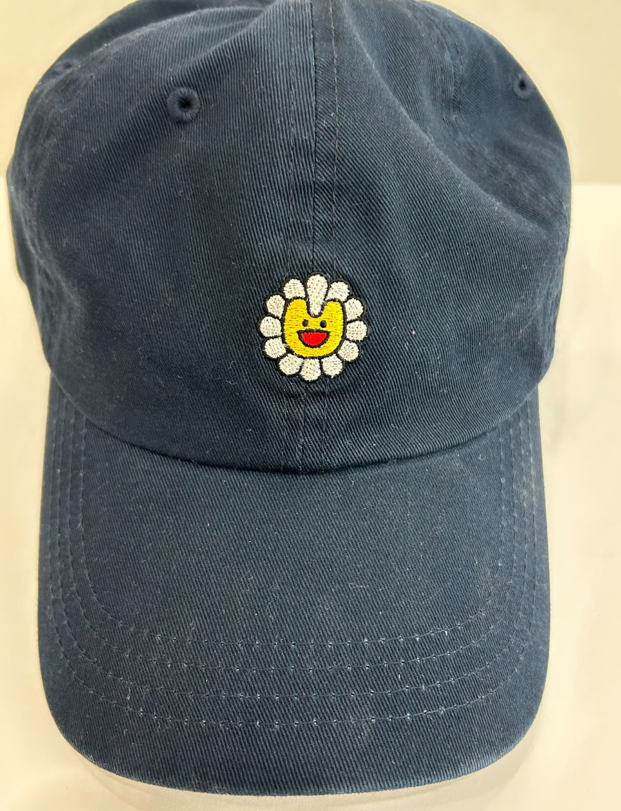 中古 NewJeans MURAKAMI アジャスター キャップ ネイビー 村上隆