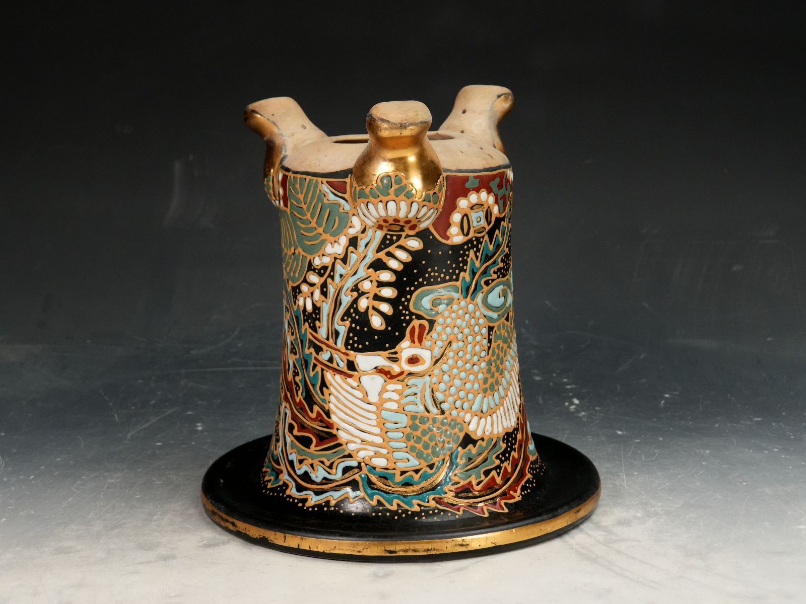 石井盆栽 鳳凰図 蘭鉢 盆栽鉢 万年青鉢 オモト 植木鉢ｐ-153 STEELWINDOWSANDDOORS_COM