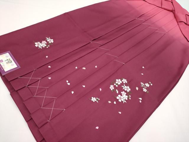 平和屋着物 上 女性 行灯袴 総刺繍 舞桜文 暈し染め 金糸 洗える着物 ♥ CYAA3459s5