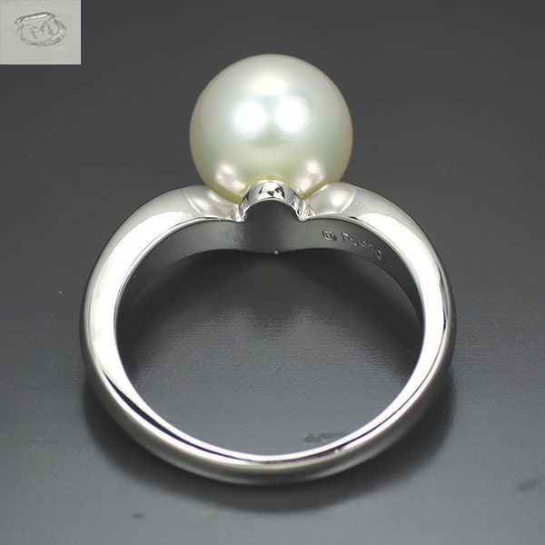 ミキモト Pt950 アコヤ真珠/パール ダイヤモンド リング 径約9.1mm