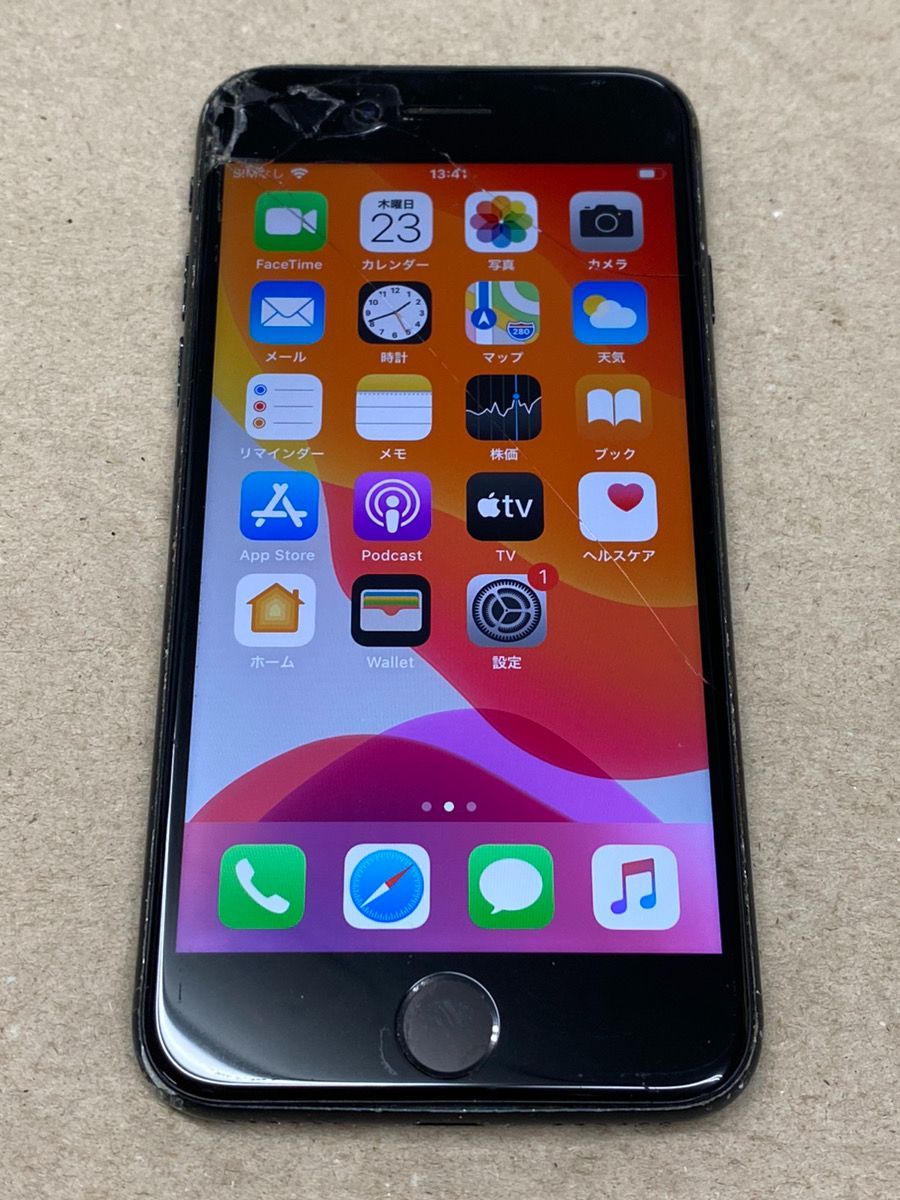 中古品】SIMフリー iPhone SE 第2世代 64GB スペースグレイ ジャンク 