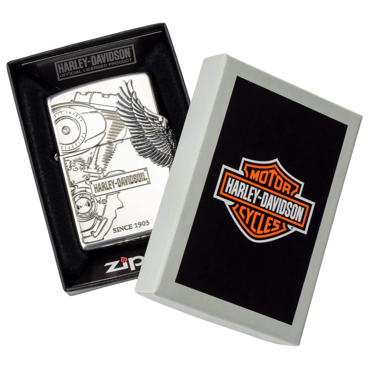 日本限定 正規品 ZIPPO HARLEY-DAVIDSON サイドメタル HDP-03 ジッポーライター ジッポー ジッポライター ジッポ  Zippo ハーレー ダビッドソン ハーレー オイルライター 白頭鷲 - メルカリ