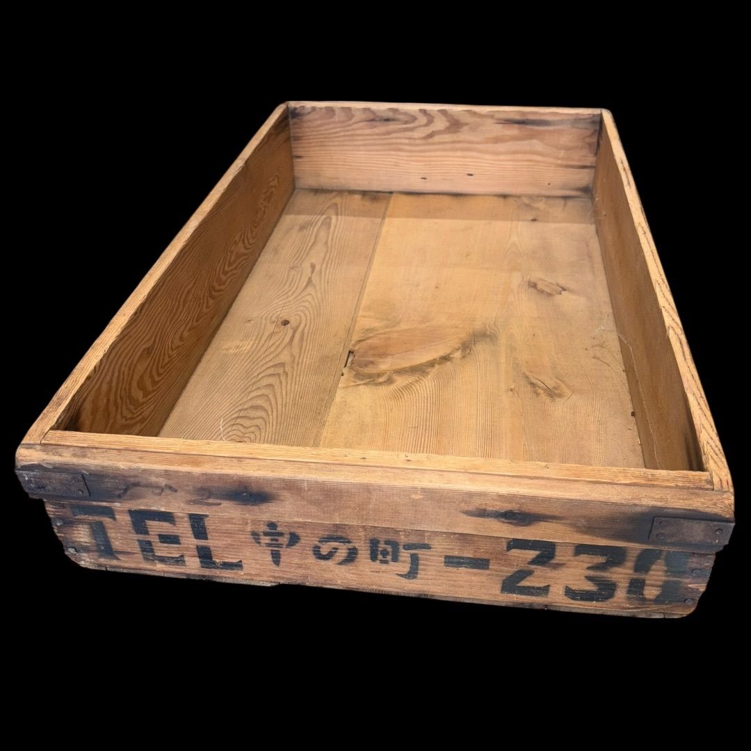 古い餅箱6点おまとめ 文字有り 蓋無し 檜無垢材 清華堂 アンティーク木箱 ヴィンテージウッドボックス 道具箱