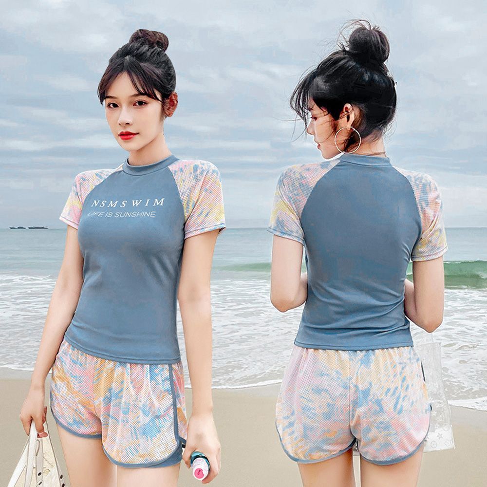 体型カバー 水着 レディース セパレート 水着 韓国 フィットネス