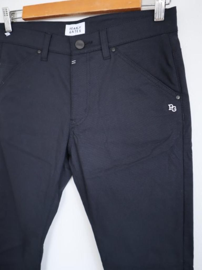 未使用 PGG ロングパンツ 5 L ネイビー 紺 ストレッチ パーリーゲイツ