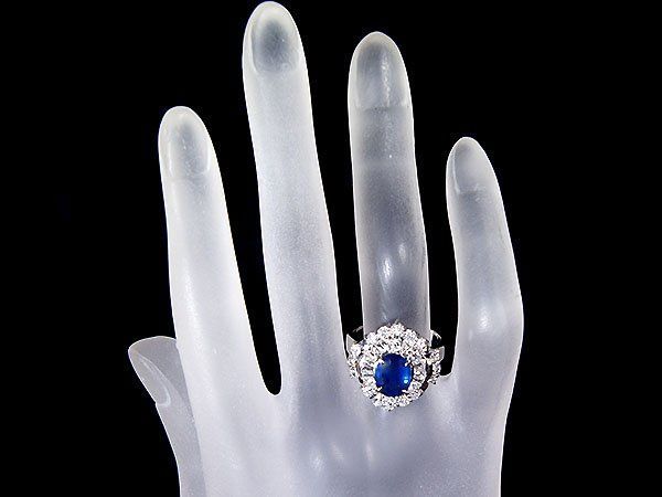 ジュエリー極】超豪華！良質天然ブルーサファイア1.55ct＆極上