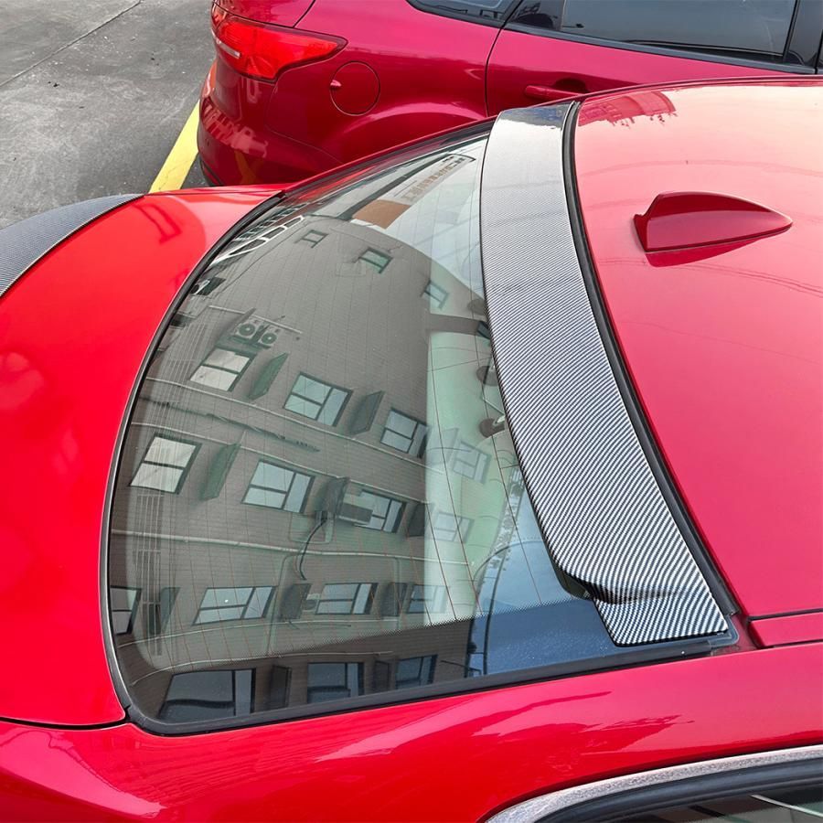 スポーティ全開♪ BMW カーボン ルック ルーフスポイラー E90 320i 323i 325i 325xi 330i 330xi 335i M3 Mスポーツ 3シリーズ セダン b12077