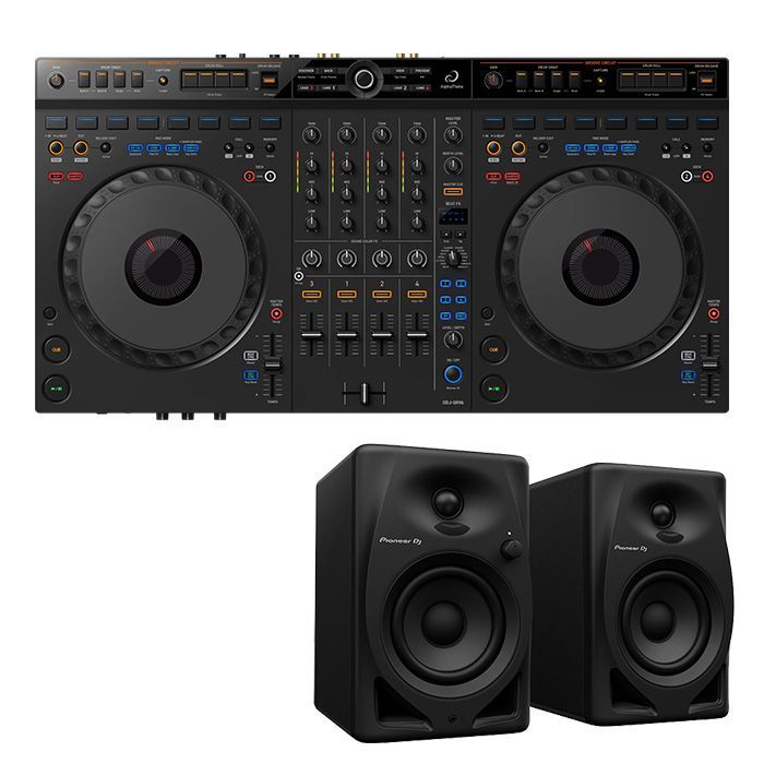 ddj-flx4 初心者9点セット ヘッドホン スピーカー 込み ddj-flx4