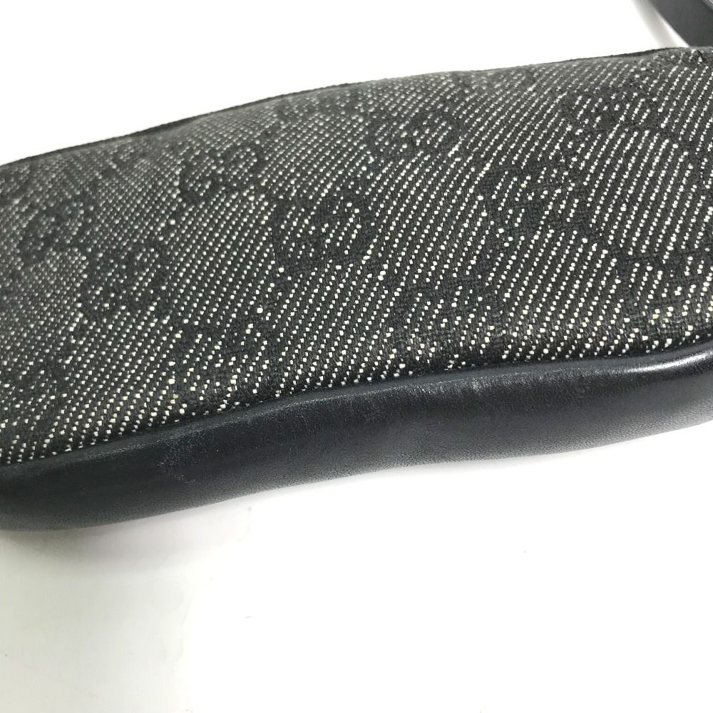 GUCCI グッチ ポーチ デニム 03970 GGキャンバス/レザー - メルカリ