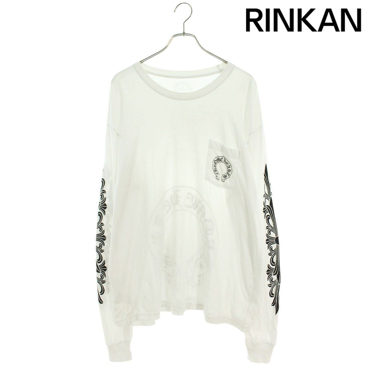 ChromeHeartsバックホースシュープリント長袖カットソーCH L S 1