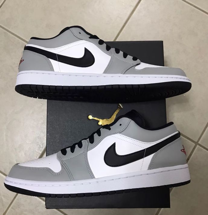 NIKE ナイキ スニーカー ナイキ エア ジョーダン 1 ロー ライト スモークグレー/ジム レッド ホワイト メンズ スニーカー NIKE AIR  JORDAN 1 LOW 553558-030 メンズ レディース - メルカリ