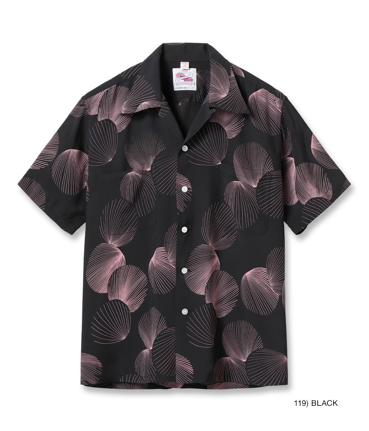 デュークカハナモク シェル柄 レーヨン オープンシャツ DUKE'S SHELL” (SHORT SLEEVE)デュークカハナモク シェル柄レーヨン