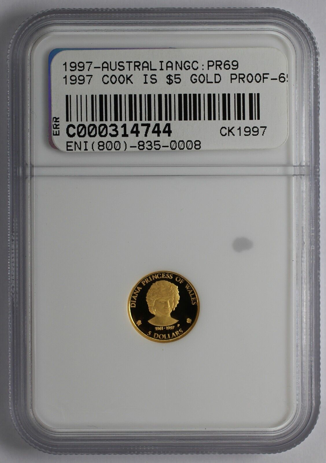 アンティークコイン NGC PCGS 2017 Cook Islands Gold $5 Princess Di #5828