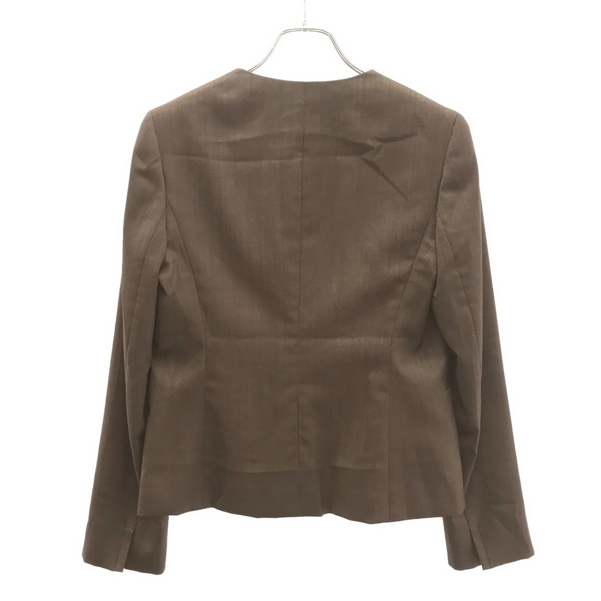 Max Mara マックスマーラ　ノーカラージャケット　38 MaxMara マックスマーラ ノーカラージャケット 10462559