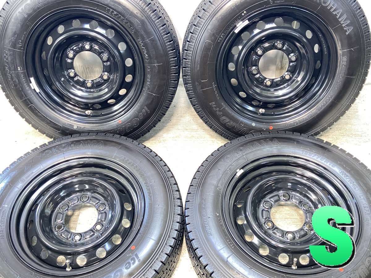 185/75R15 12PR106/104LT nヨコハマ アイスガード iG91 nトヨタ純正 ハイエース n15x6.0 35 139.7-6穴 n中古タイヤ スタッドレスタイヤ ホイールセット 4本セットn w15250410011