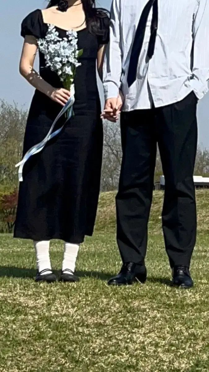 ホワス HOWUS デミアン ブラック ロング ONE PIECE ウェディングスナップに