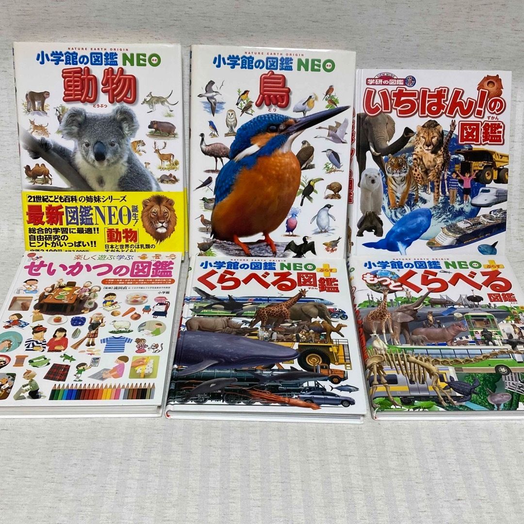 小学館の図鑑NEO10冊＋学研の図鑑3冊＋おまけ3冊まとめ売り - 絵本