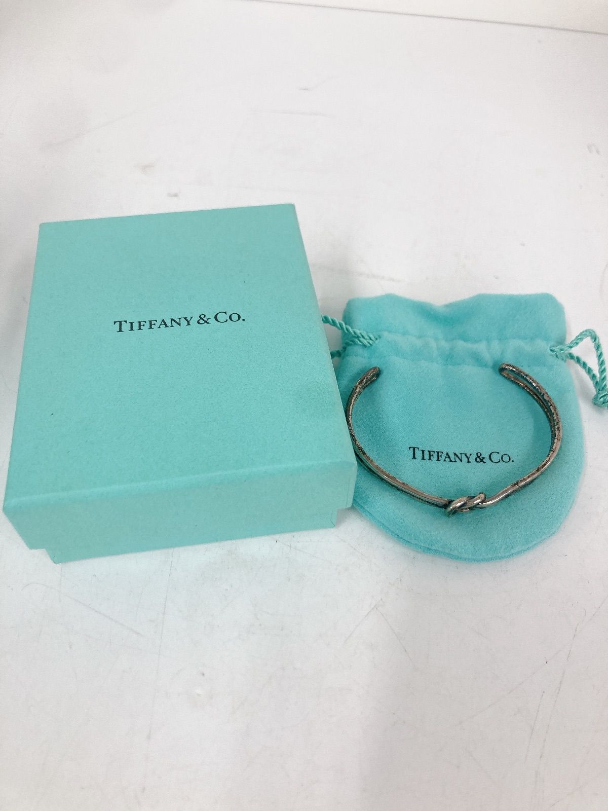 ％ Tiffany - Co. ティファニー インフィニティクロス バングル シルバー925 アクセサリー 1
