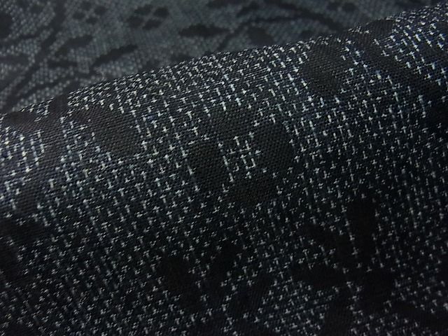 平和屋本店□極上 夏物 重要無形文化財 本場宮古上布 草花文 苧麻 逸品