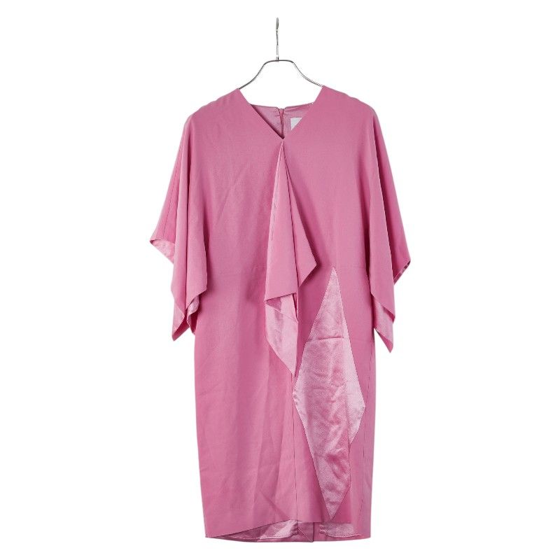 バーバリー Cape Sleeve Silk Dress ワンピース サイズ 38 8047248 ピンク シルク レディース BURBERRY 1-0231125